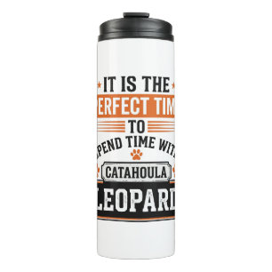 Catahoula Leopard Dog Vintage Time Shirt Design_1 Thermal Tumbler