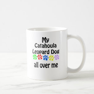 Catahoula Leopard Dog Walks Design Coffee Mug
