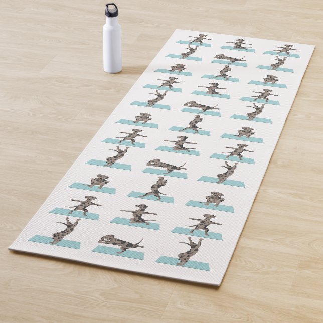 Catahoula leopard dog yoga  mat (In Situ)