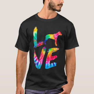 Catahoula Leopard Tie Dye Love Dog Mum Dad T-Shirt