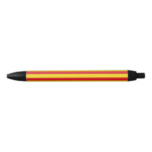 Catalan Flag Black Ink Pen