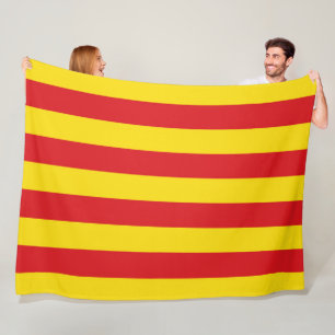 Catalan Flag (Catalonia) Fleece Blanket