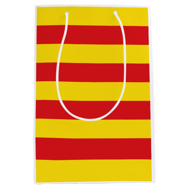 Catalan Flag (Catalonia) Medium Gift Bag (Front)
