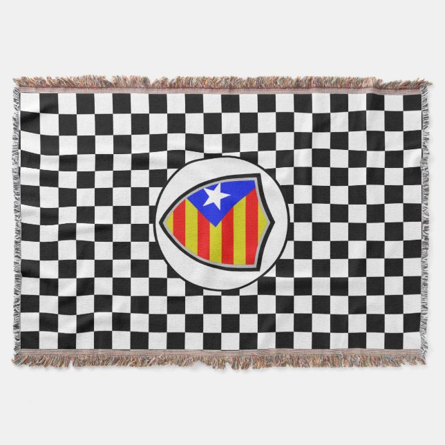Catalan flag throw blanket (Front)