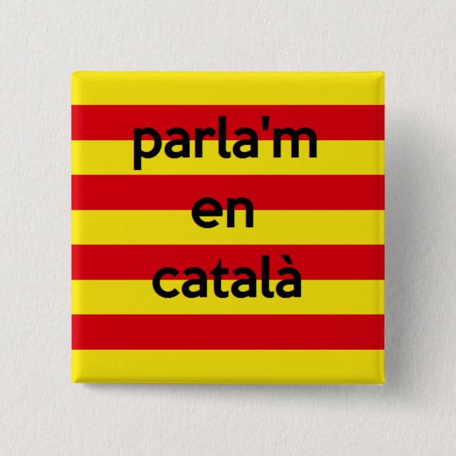 Catalan Language Button (Front)
