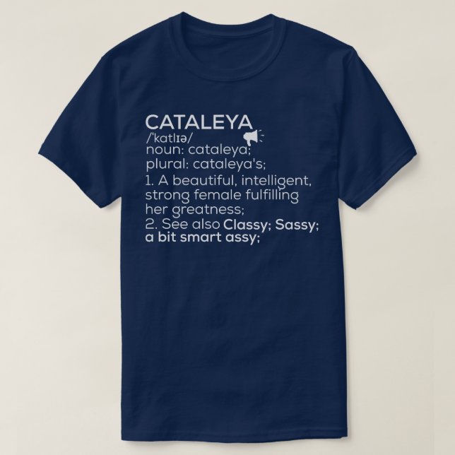 Cataleya Name Cataleya Definition Cataleya Female  T-Shirt (Design Front)