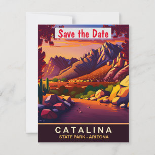 Catalina, Arizona, Travel Postcard, Save The Date