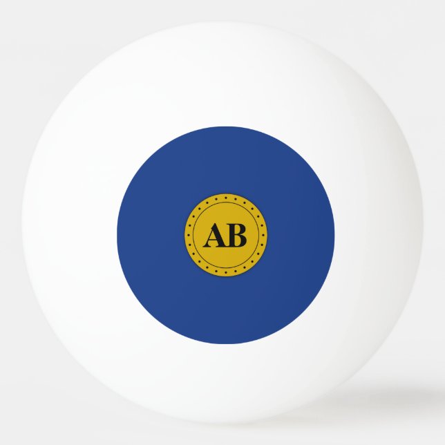 Catalina blue solid colour ping pong ball (Front)