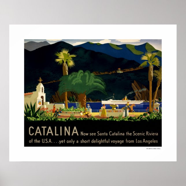Catalina by Otis Shepard, c. 1935. Poster (Front)