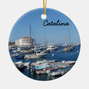 Catalina, California Ceramic Ornament