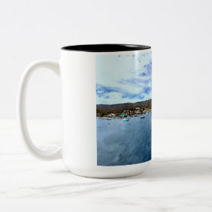 Catalina Harbour Panorama Mug