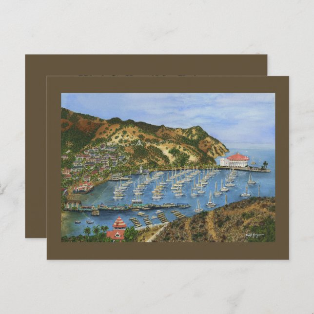 Catalina Island, CA - Mini Collectable Prints Postcard (Front/Back)