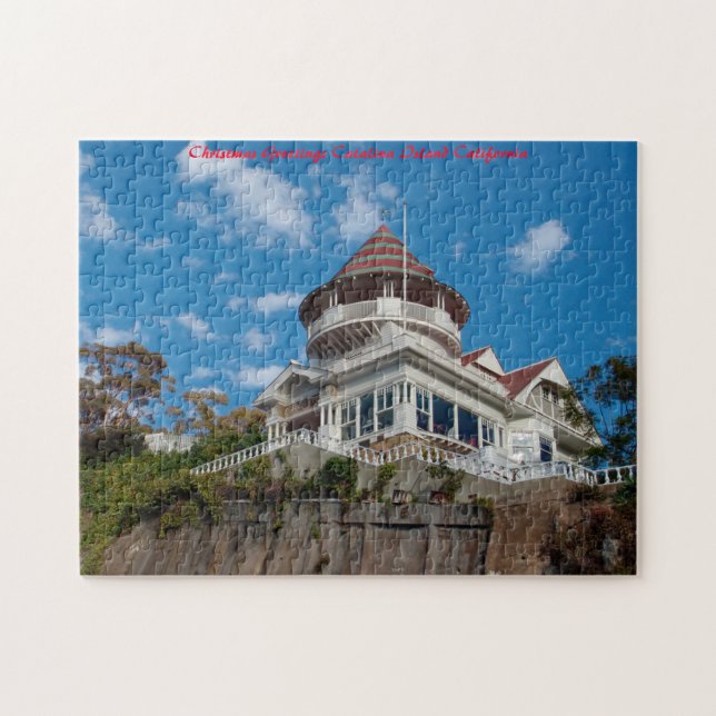 Catalina Island  California. Christmas Greetings Jigsaw Puzzle (Horizontal)