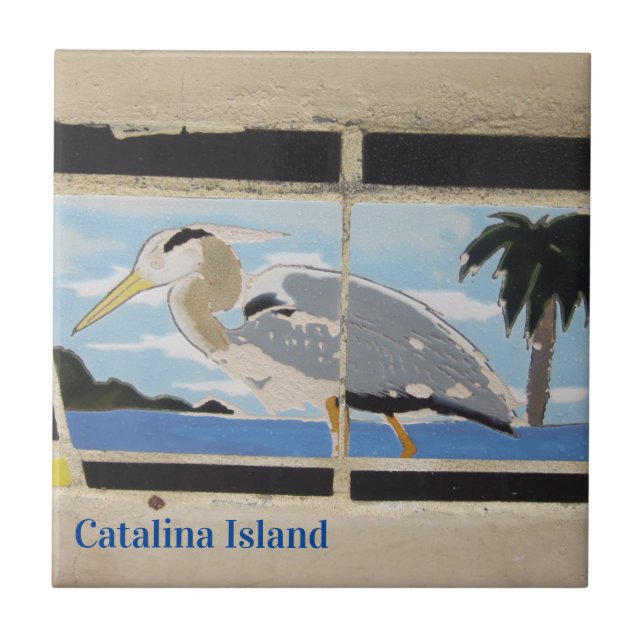 CATALINA ISLAND CERAMIC TILE BIRD OF CATALINA (Front)
