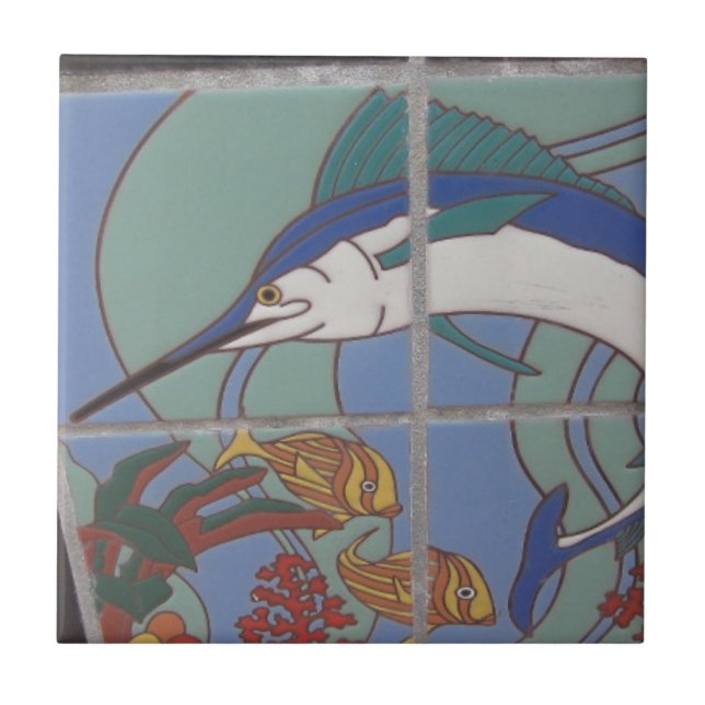 CATALINA ISLAND CERAMIC TILE MARLIN STYLE  (Front)