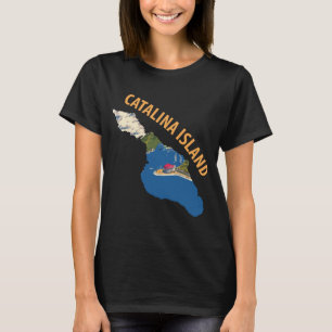 Catalina Island Coastal Blue Travel T-Shirt