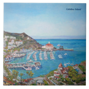 Catalina Island Large (6" X 6") Ceramic Photo Tile