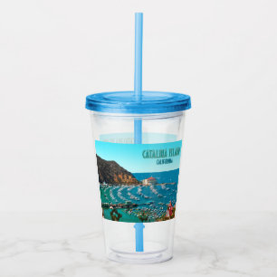 Catalina Island Santa Catalina California Vintage Acrylic Tumbler