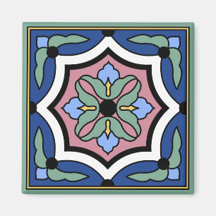 Catalina Island Vintage Tile Design Magnet