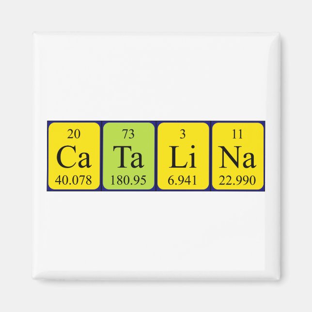 Catalina periodic table name magnet (Front)