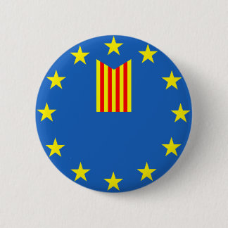 Catalonia 6 Cm Round Badge