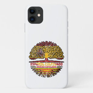 Catalonia Catalan Spain Spanish Tree Roots Flag iPhone 11 Case