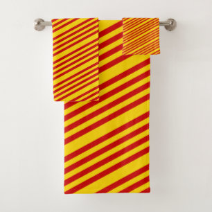 Catalonia Flag & Catalan - La Senyera /bathroom Bath Towel Set
