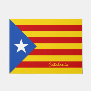 Catalonia Flag & Catalan - La Senyera Estelada Doormat