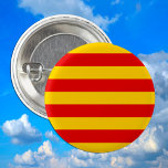 Catalonia Flag & Catalan - La Senyera fashion 3 Cm Round Badge<br><div class="desc">Buttons: Catalonia & Catalan flag "official version" = La Senyera - love my country,  fashion,  travel,  holiday,  national patriots / sports fans</div>