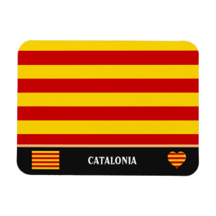 Catalonia Flag & Catalan - La Senyera fashion Magnet