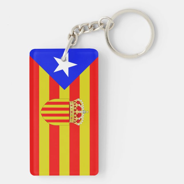 Catalonia flag key ring (Back)