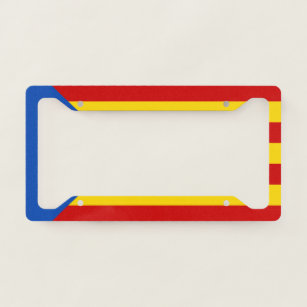 Catalonia Flag Licence Plate Frame