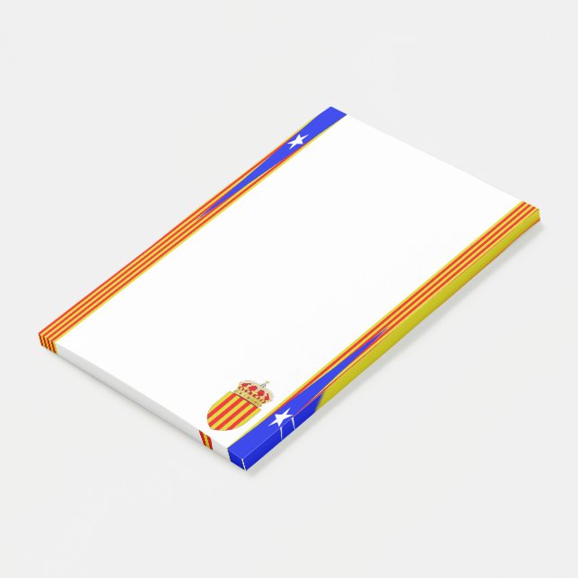 Catalonia flag post-it notes (Angled)