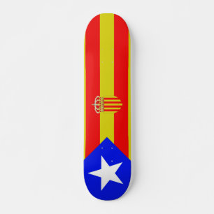 Catalonia flag skateboard