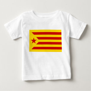 Catalonia Red Starred Flag Baby T-Shirt