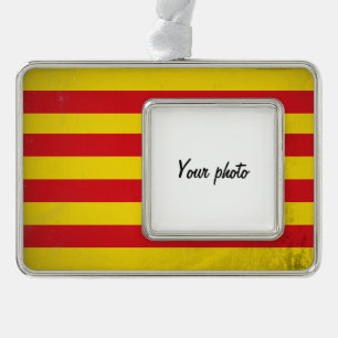Catalonia Silver Plated Framed Ornament