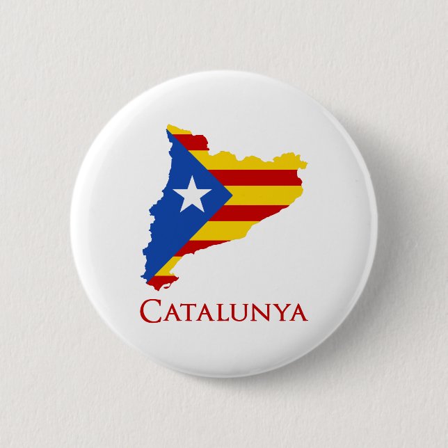 catalunya 6 cm round badge (Front)