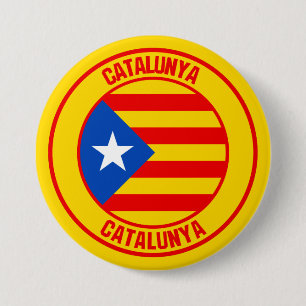 Catalunya Round Emblem 7.5 Cm Round Badge