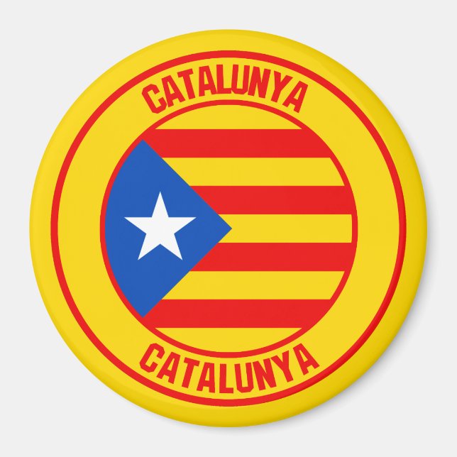 Catalunya Round Emblem Magnet (Front)