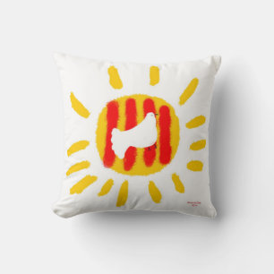 Catalunya Sun ,Patriotic Symbol, Catalonia Cushion