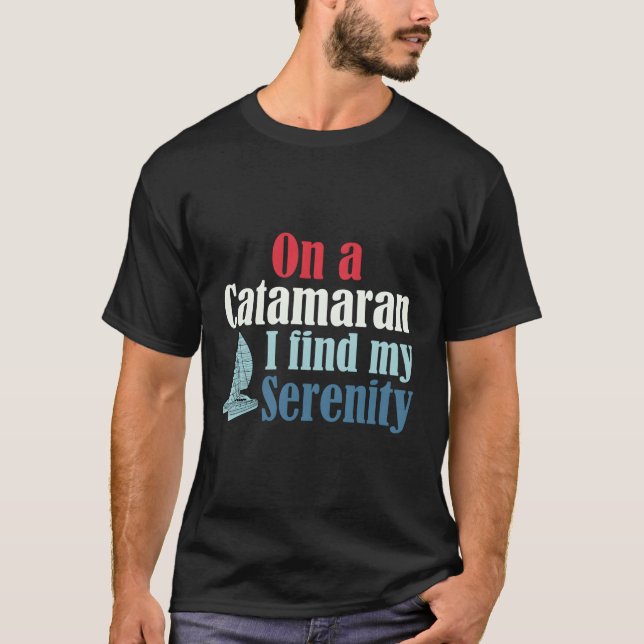 Catamaran Boat Sailing T-Shirt (Front)