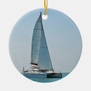 Catamaran Clara Ceramic Tree Decoration