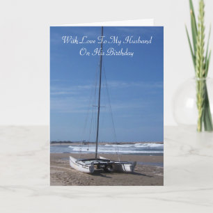 Catamaran Husband Birthday Card