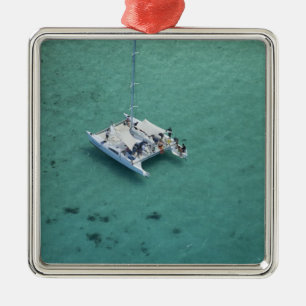 Catamaran, Mamanuca Islands, Fiji, South Pacific Metal Tree Decoration