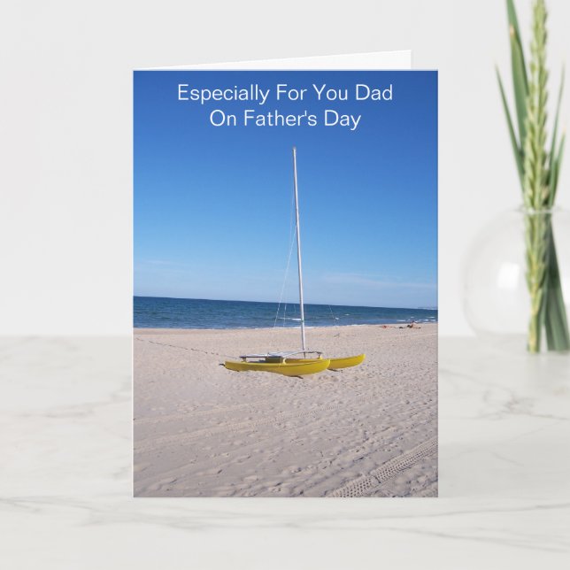 Catamaran Personalised Father's Day Card (Front)