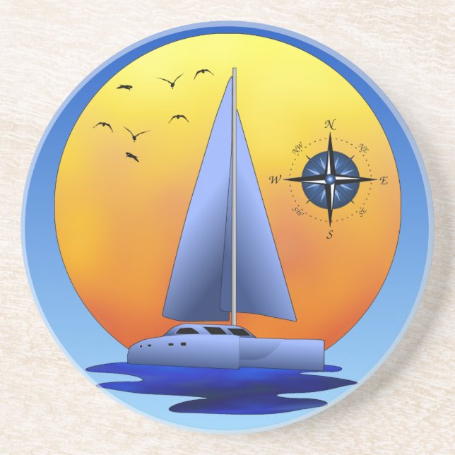 Catamaran Sailing Coaster (Front)