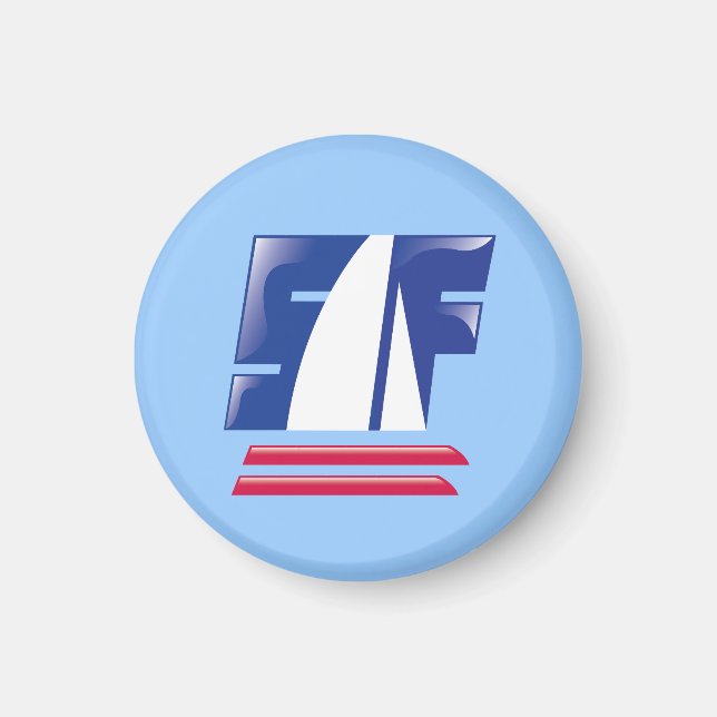 Catamaran Sailing_Pontoon Racing_S.F. Bay Boating Magnet (Front)