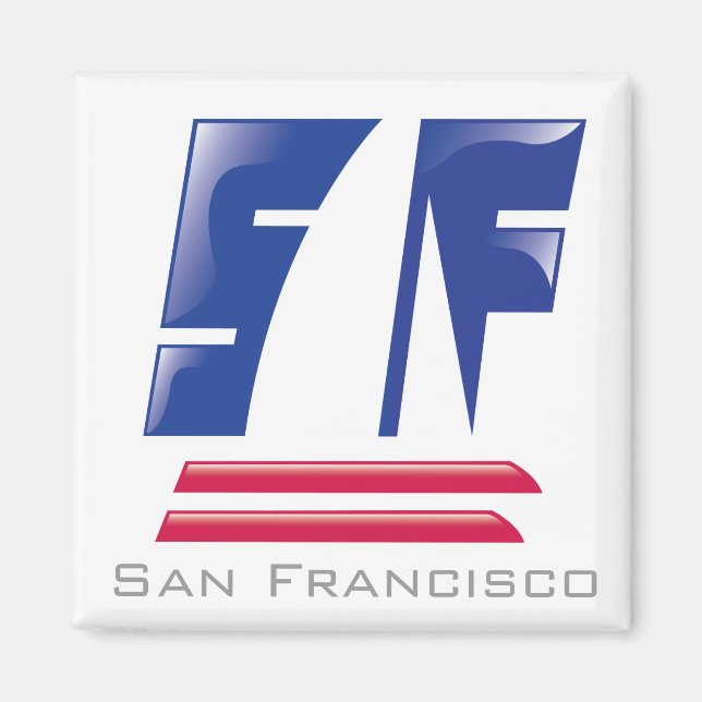 Catamaran Sailing_Pontoon Racing_San Francisco Magnet (Front)