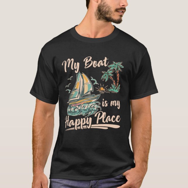 Catamaran Two Hulls Sailing Quote Catamaran Captai T-Shirt (Front)