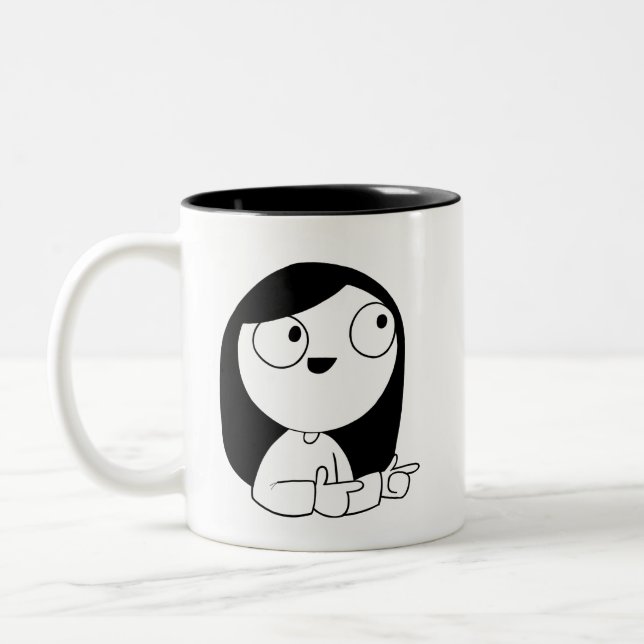 Catana does Finger Guns mug (Left)